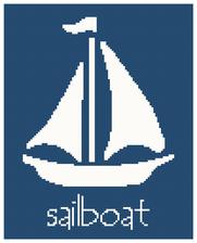 sailboat cross stitch pattern