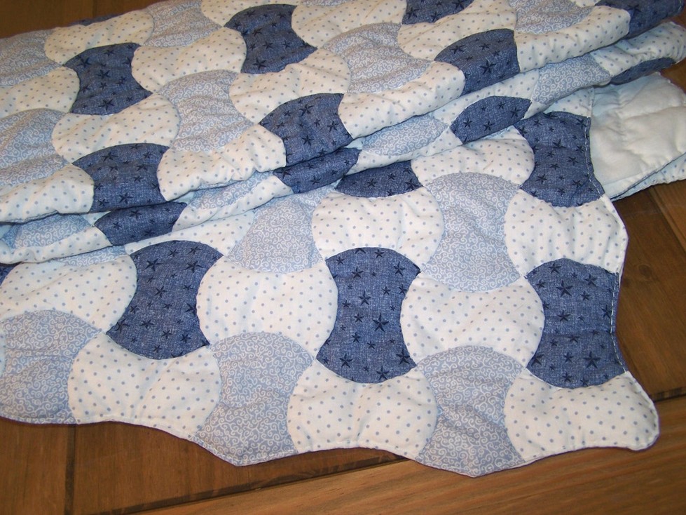 Blue Patchwork Friendship quilt